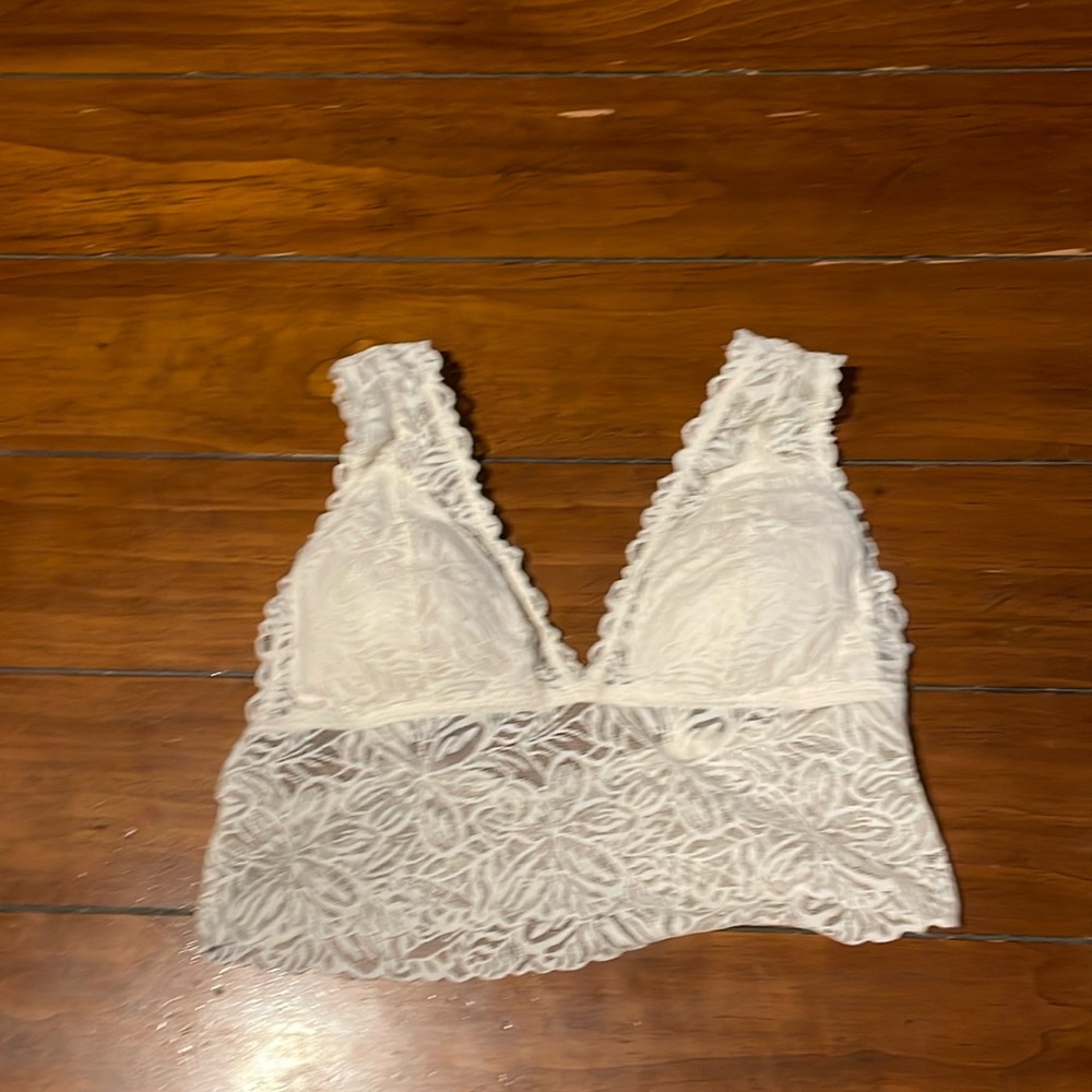 Aerie Firework Lace Padded Plunge Bralette